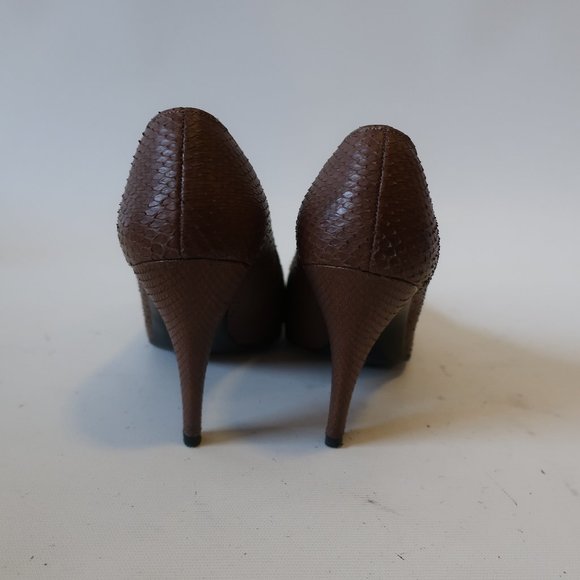CHARLES JOURDAN PARIS BROWN PUMPS 37.5 US/7.5 * - Picture 5 of 7